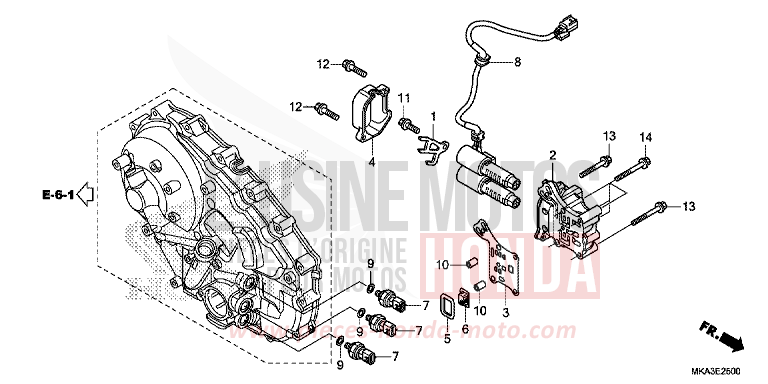 SOLENOIDE LINEAIRE von NC750X DCT CANDY ARCADIAN RED (R305) von 2016